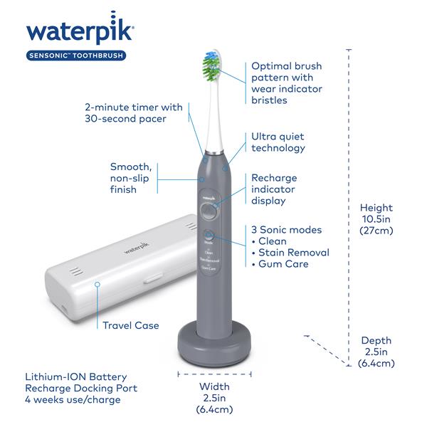 Gray Waterpik? Sensonic? Electric Toothbrush