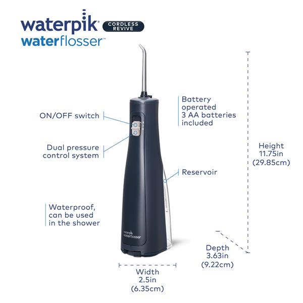 Blue Waterpik? Cordless Revive Water Flosser