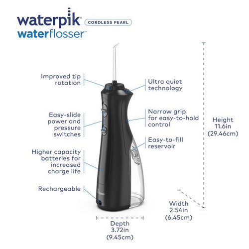 Black Waterpik? Cordless Pearl Water Flosser