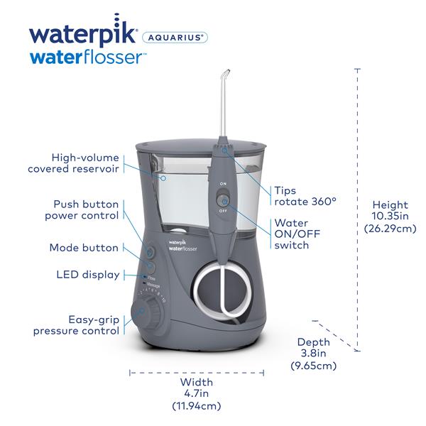 Gray Waterpik™ Aquarius™ Water Flosser