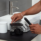 Black Waterpik™ ION Professional Countertop Cordless Water Flosser