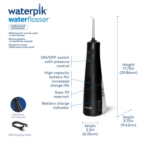 Black Waterpik? Cordless Enhance Water Flosser