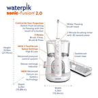 White Waterpik? Sonic-Fusion? 2.0 Flossing Toothbrush