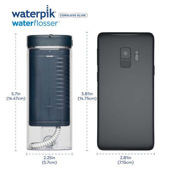 Blue Waterpik™ Cordless Slide Professional Water Flosser