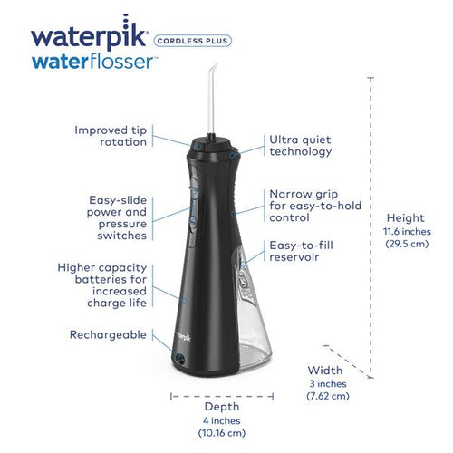 Black Waterpik? Cordless Plus Water Flosser