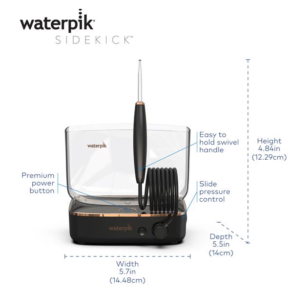Black Waterpik™ Sidekick™ Water Flosser