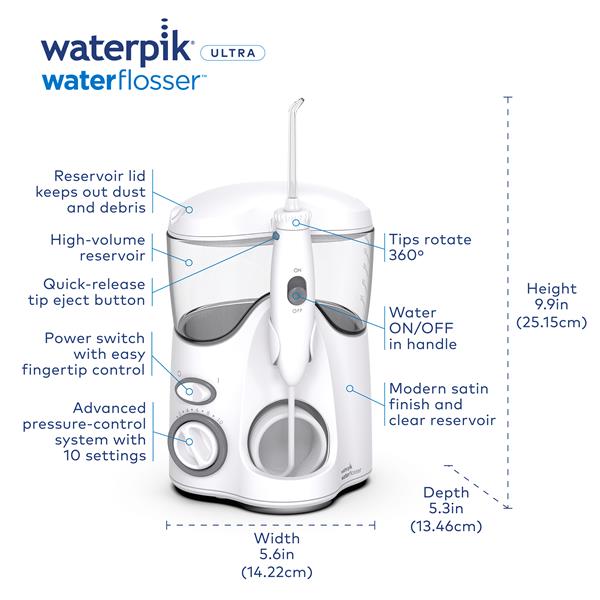 White Waterpik Ultra Water Flosser