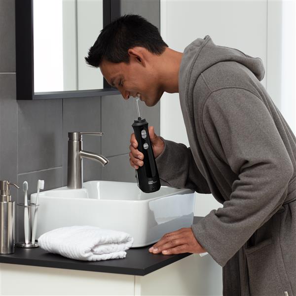 Black Waterpik™ Cordless Pearl Water Flosser