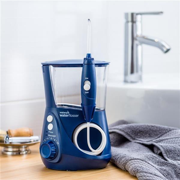 Blue Waterpik? Aquarius? Water Flosser