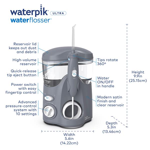 Gray Waterpik™ Ultra Water Flosser