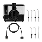 Black Waterpik™ ION Professional Countertop Cordless Water Flosser