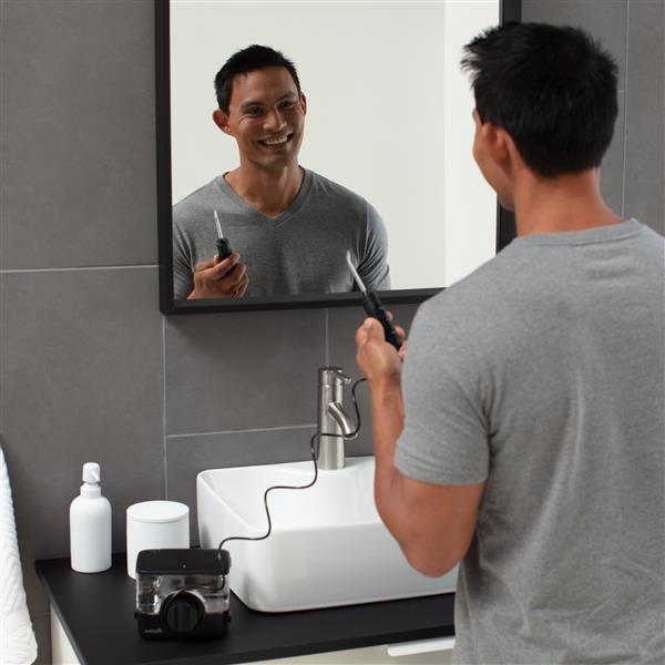 Black Waterpik™ ION Professional Countertop Cordless Water Flosser
